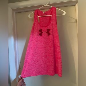 Under Armour neon pink tank top